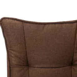 vidaXL Silla de oficina tela marrón Marrón