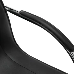 vidaXL Mobiliario De Oficina-Silla de oficina voladiza de cuero sintético negra