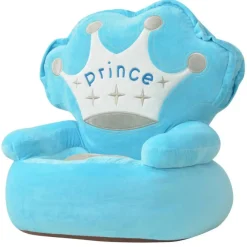 Niños vidaXL Mobiliario Para Bebés Y Niños Pequeños-Silla de peluche para niños príncipe azul
