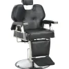 vidaXL Silla de peluquería de cuero sintético negra 72x68x98 cm Sale