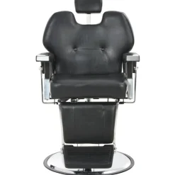 vidaXL Silla de peluquería de cuero sintético negra 72x68x98 cm Sale