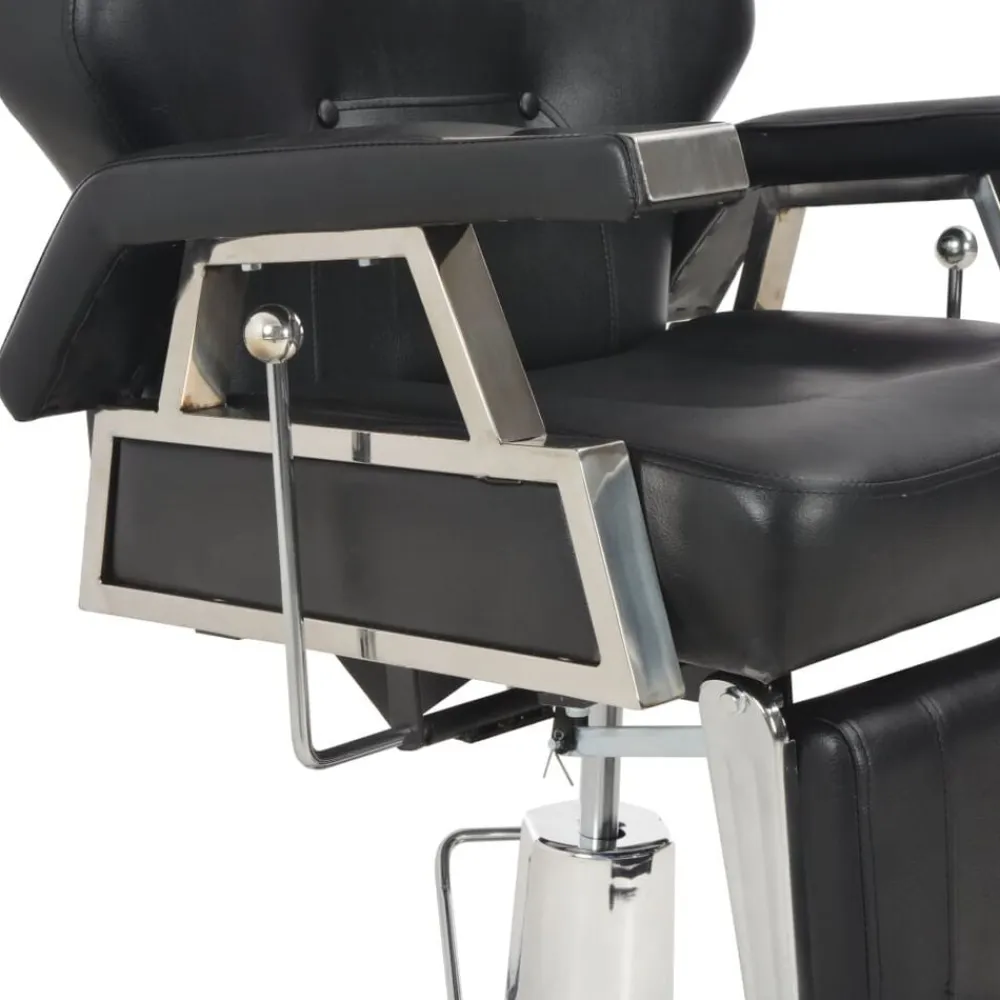 vidaXL Silla de peluquería de cuero sintético negra 72x68x98 cm Sale