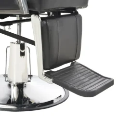 vidaXL Silla de peluquería de cuero sintético negra 72x68x98 cm Sale