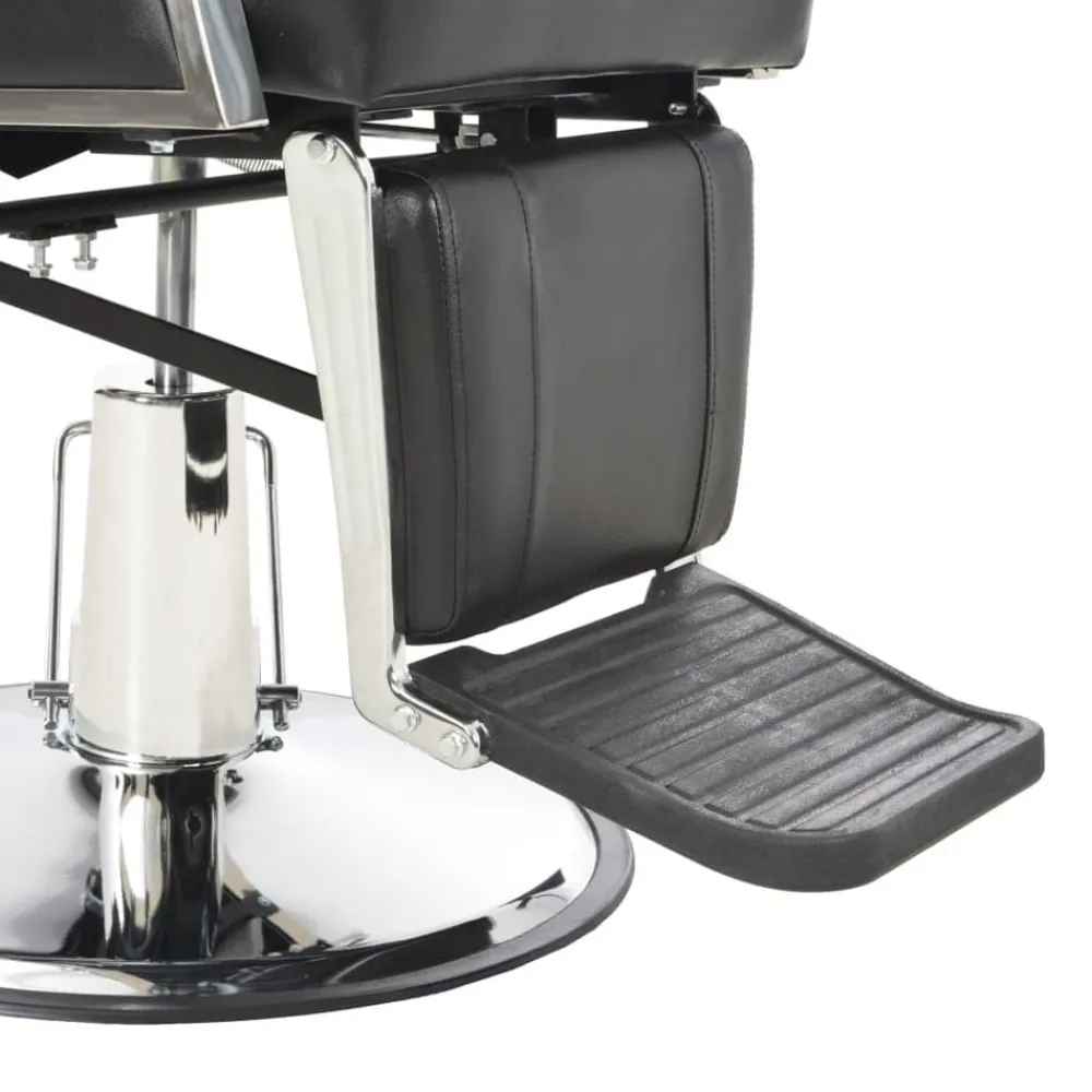 vidaXL Silla de peluquería de cuero sintético negra 72x68x98 cm Sale