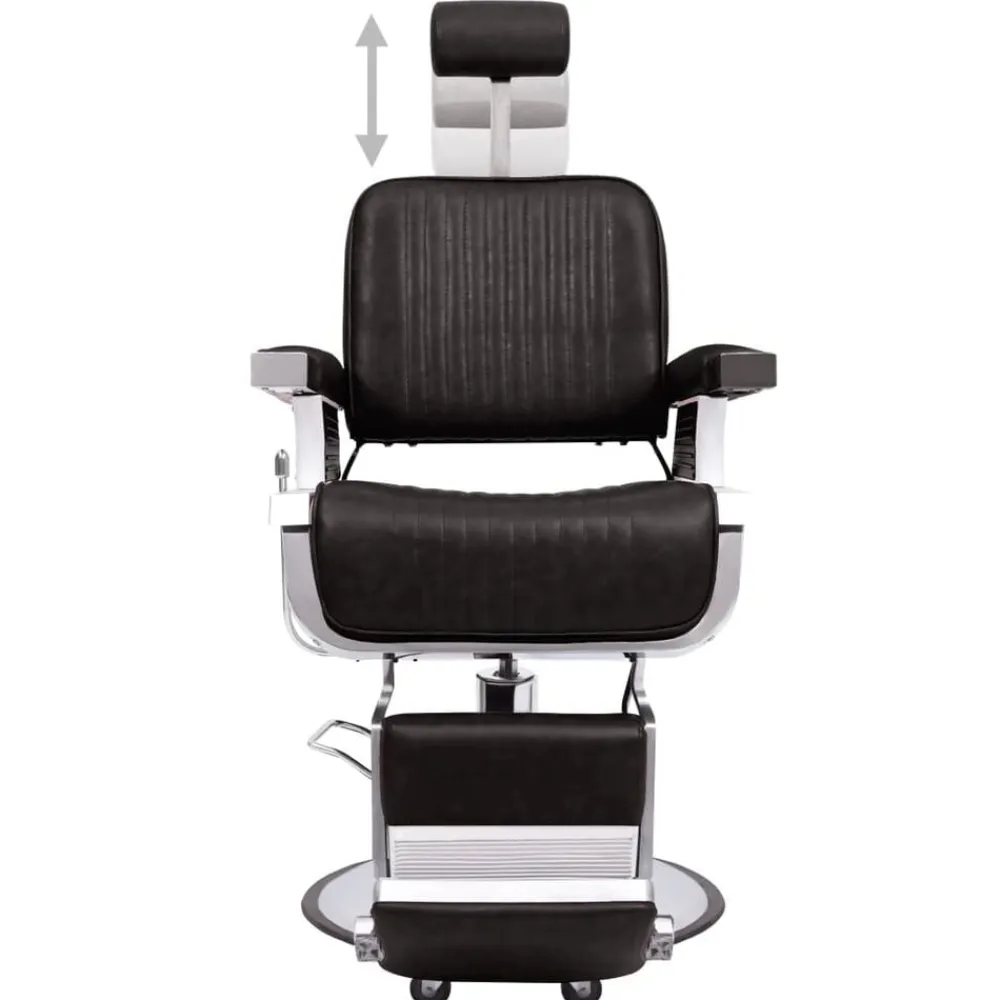 vidaXL Peluquería Y Cosmética-Silla de peluquería de cuero sintético 68x69x116 cm