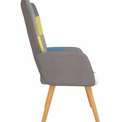 vidaXL Sillas-Silla de relajación de tela patchwork