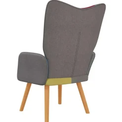 vidaXL Sillas-Silla de relajación de tela patchwork