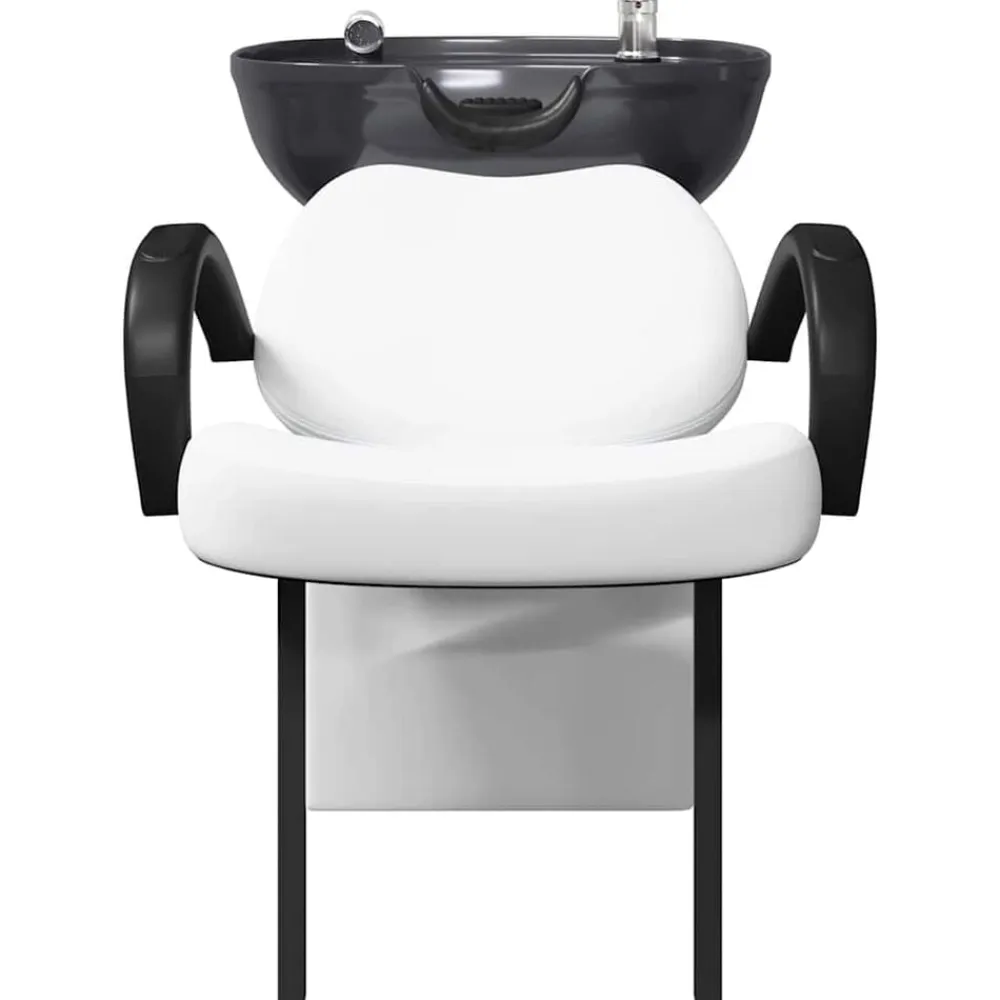 vidaXL Peluquería Y Cosmética-Silla de Shampoo Manual 136 x 60 x 92 cm PVC