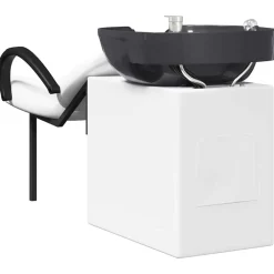 vidaXL Peluquería Y Cosmética-Silla de Shampoo Manual 136 x 60 x 92 cm PVC