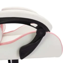 vidaXL Silla gaming con luces LED RGB cuero sintético Rosa y negro Hot