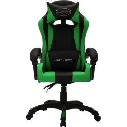 vidaXL Mobiliario De Oficina-Silla gaming con luces LED RGB cuero sintético