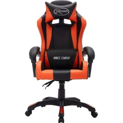 vidaXL Mobiliario De Oficina-Silla gaming con luces LED RGB cuero sintético