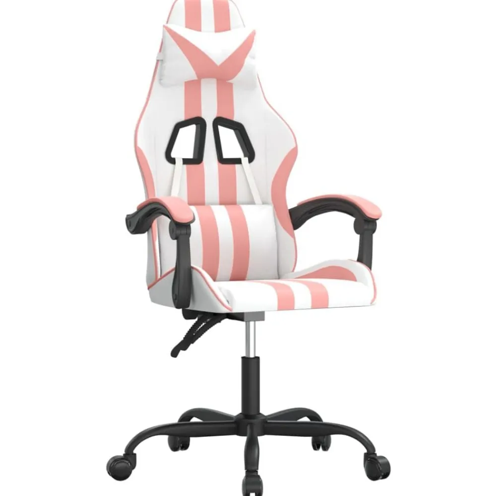 vidaXL Sillas-Silla gaming cuero sintético