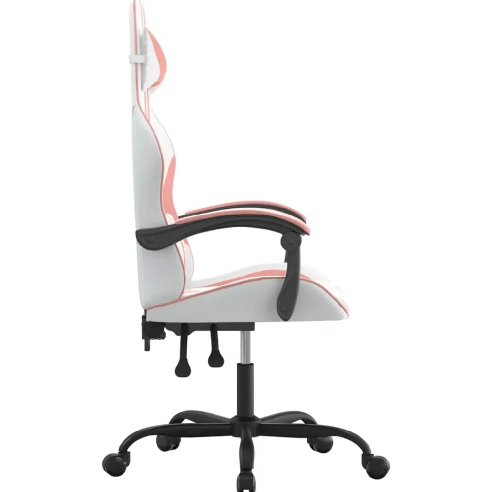 vidaXL Sillas-Silla gaming cuero sintético
