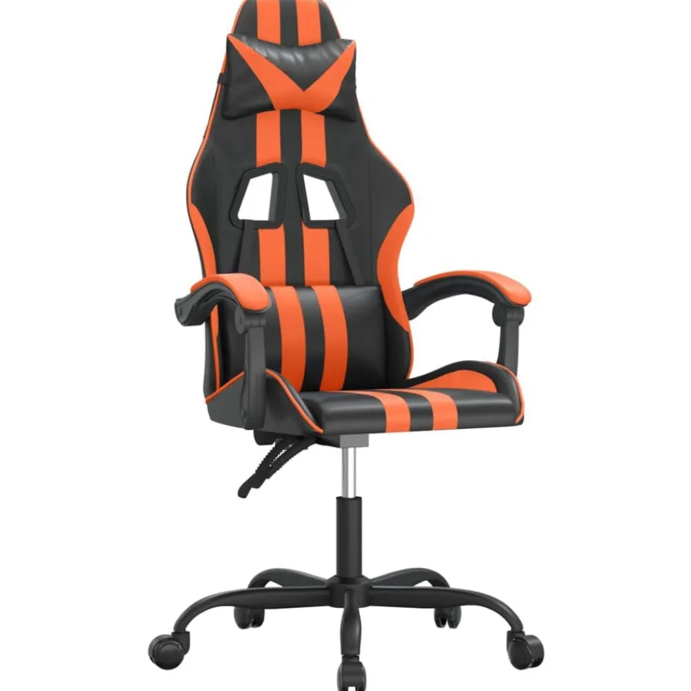 vidaXL Sillas-Silla gaming cuero sintético