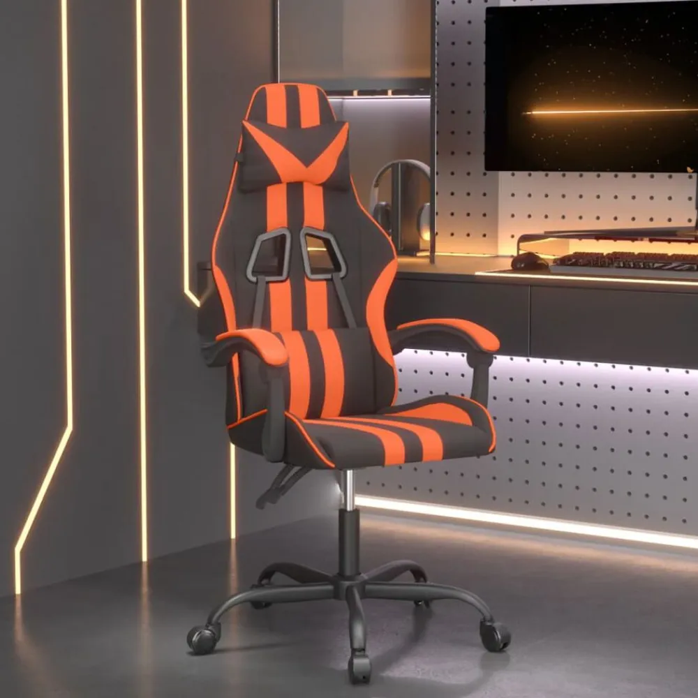 vidaXL Sillas-Silla gaming cuero sintético