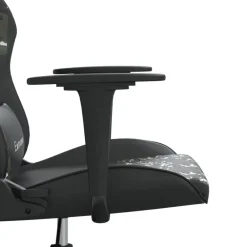 vidaXL Silla gaming cuero sintético Negro y camuflaje Clearance