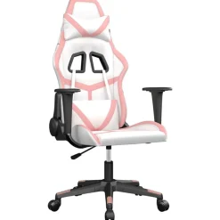 vidaXL Sillas-Silla gaming cuero sintético