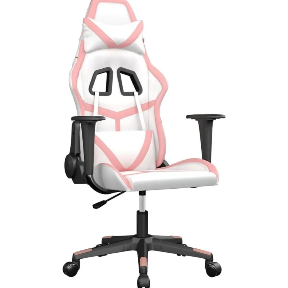 vidaXL Sillas-Silla gaming cuero sintético