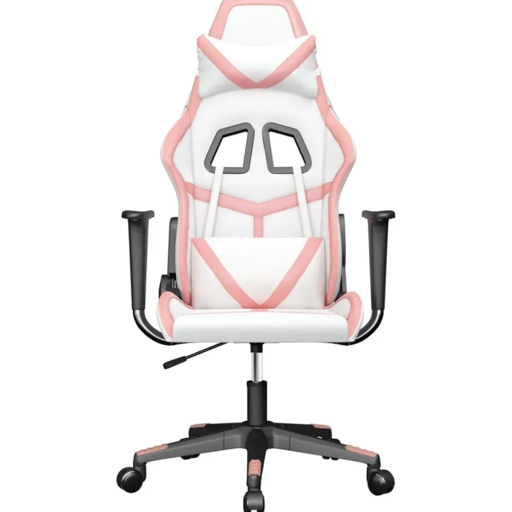 vidaXL Sillas-Silla gaming cuero sintético
