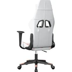vidaXL Sillas-Silla gaming cuero sintético