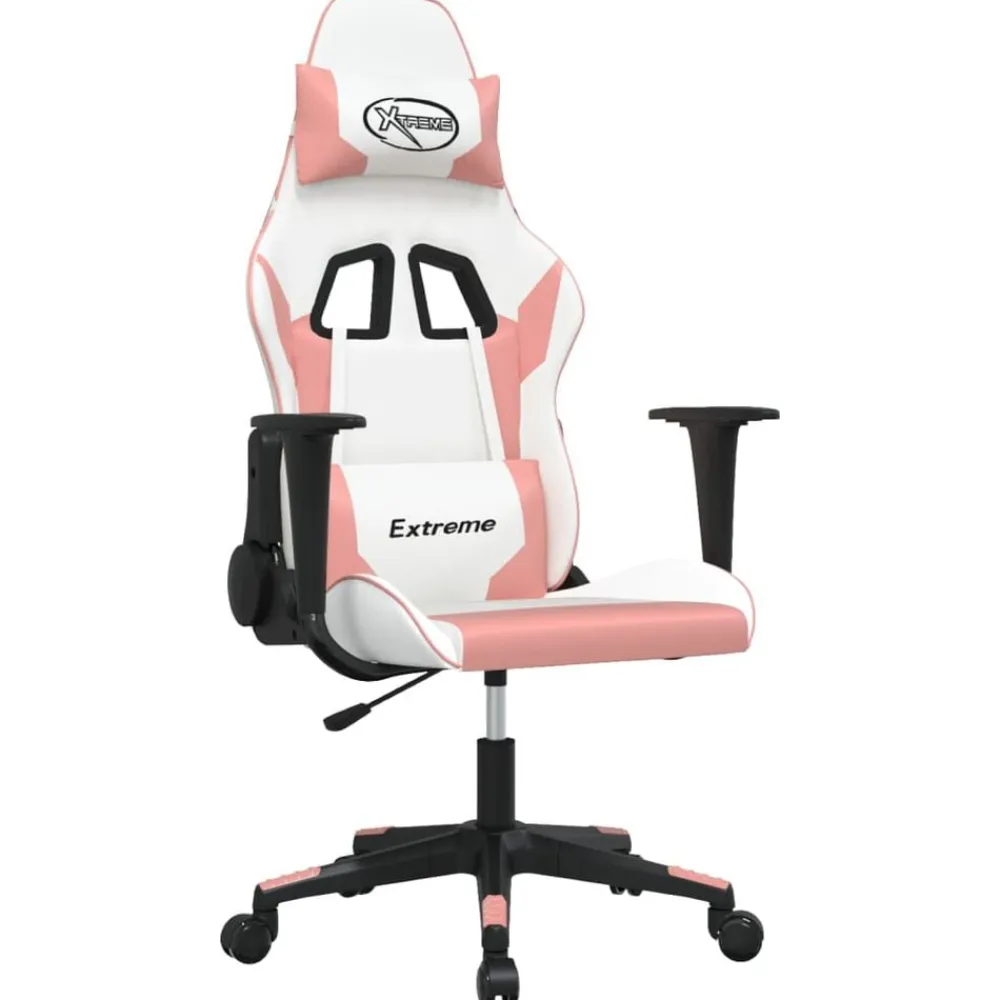 vidaXL Sillas-Silla gaming cuero sintético