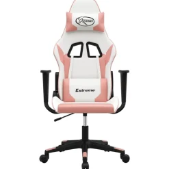 vidaXL Sillas-Silla gaming cuero sintético