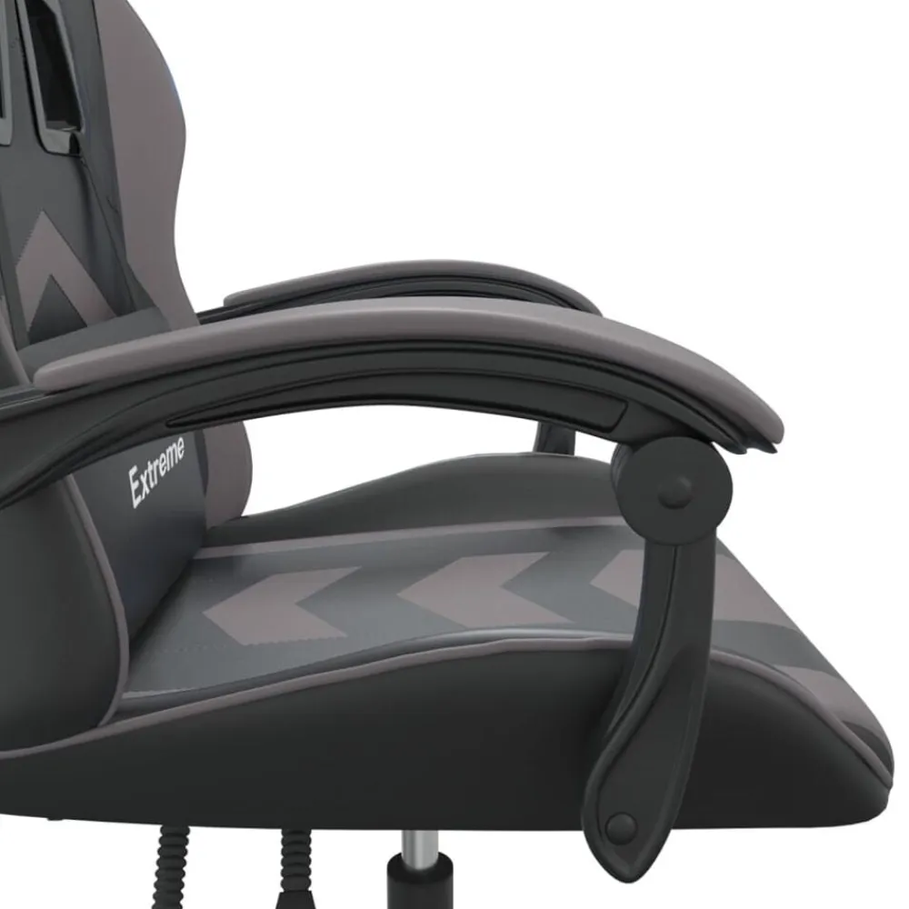 vidaXL Sillas-Silla gaming cuero sintético