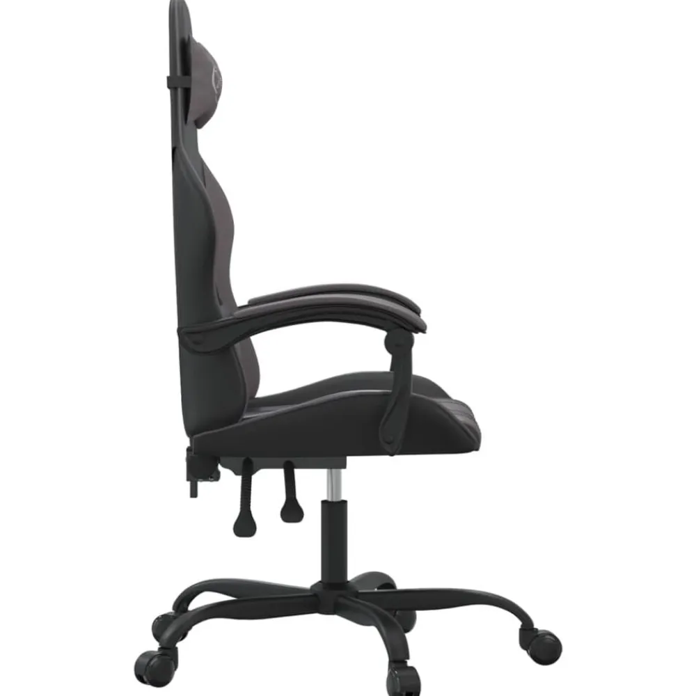 vidaXL Sillas-Silla gaming cuero sintético