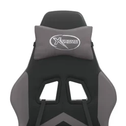 vidaXL Sillas-Silla gaming cuero sintético