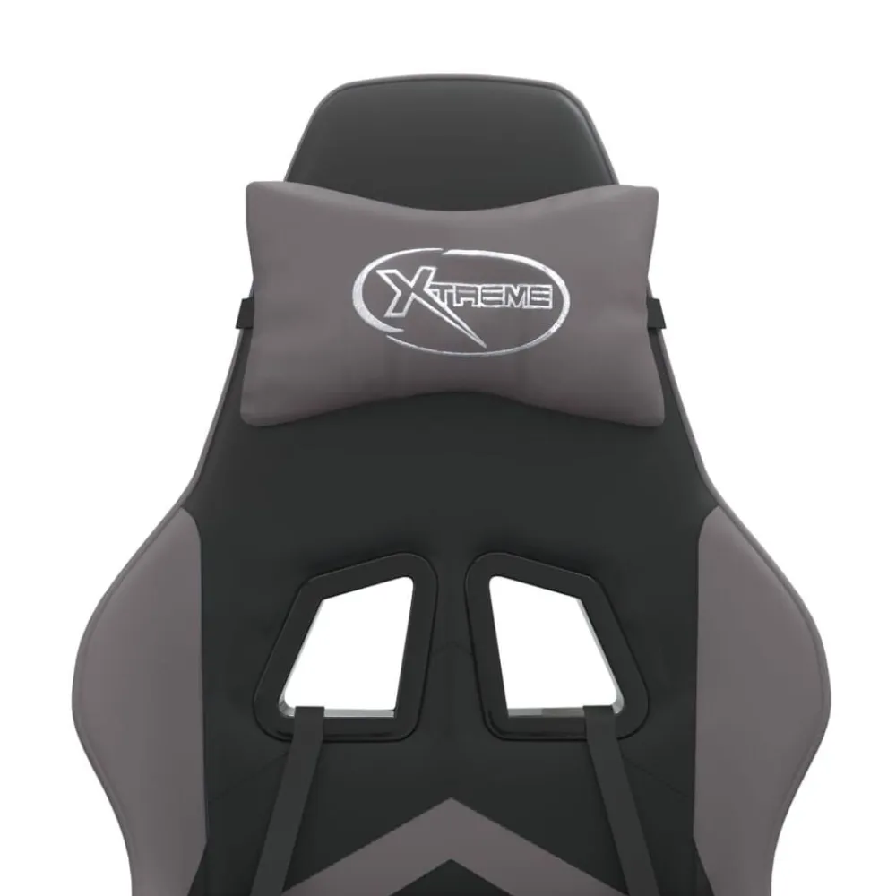 vidaXL Sillas-Silla gaming cuero sintético