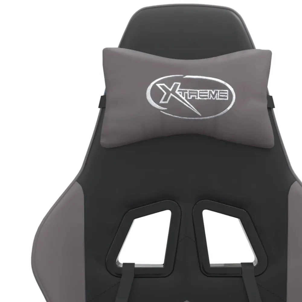 vidaXL Sillas-Silla gaming cuero sintético