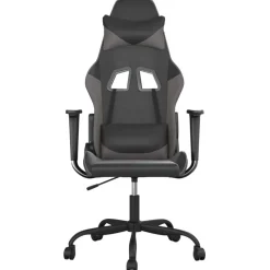 vidaXL Sillas-Silla gaming cuero sintético