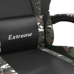 vidaXL Silla gaming cuero sintético Negro y camuflaje Hot