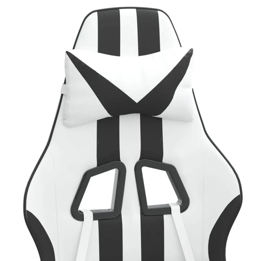 vidaXL Sillas-Silla gaming cuero sintético