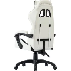 vidaXL Mobiliario De Oficina-Silla gaming de cuero sintético