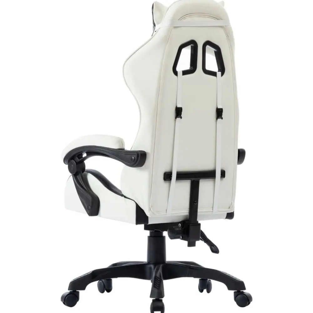 vidaXL Mobiliario De Oficina-Silla gaming de cuero sintético