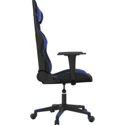 vidaXL Sillas-Silla gaming de masaje cuero sintético