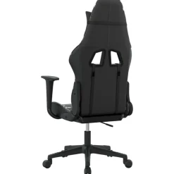 vidaXL Silla gaming de masaje cuero sintético Negro y camuflaje Sale