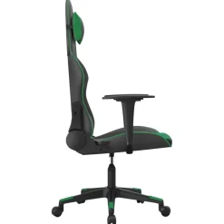 vidaXL Sillas-Silla gaming de masaje cuero sintético