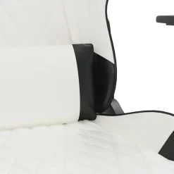vidaXL Sillas-Silla gaming de masaje cuero sintético