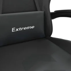 vidaXL Silla gaming giratoria cuero sintético Negro Hot
