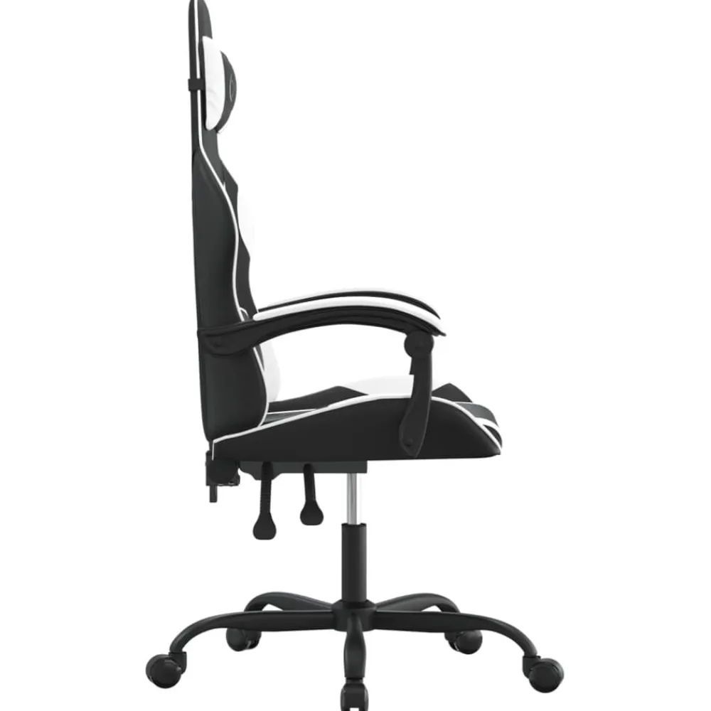 vidaXL Sillas-Silla gaming giratoria cuero sintético