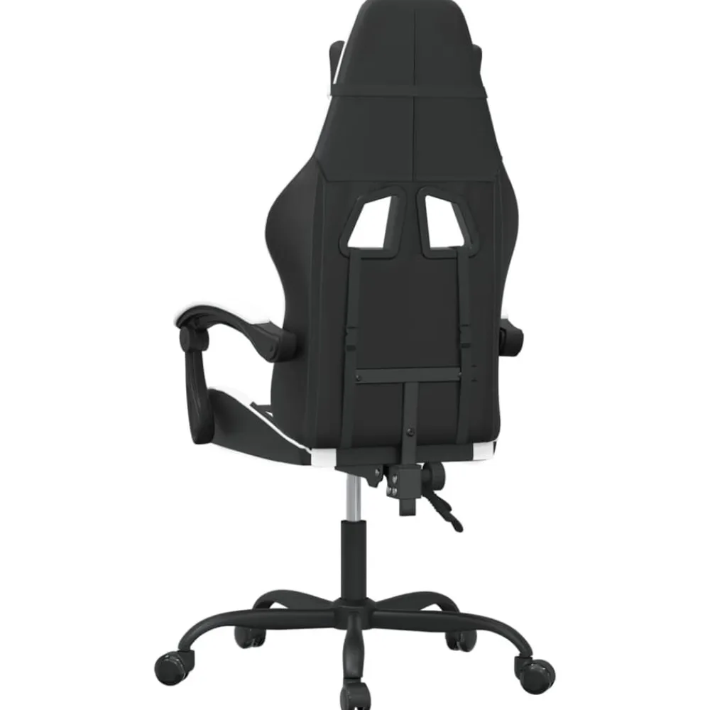 vidaXL Sillas-Silla gaming giratoria cuero sintético