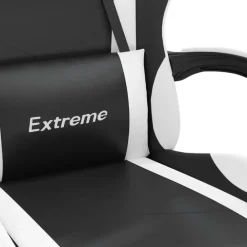 vidaXL Sillas-Silla gaming giratoria cuero sintético