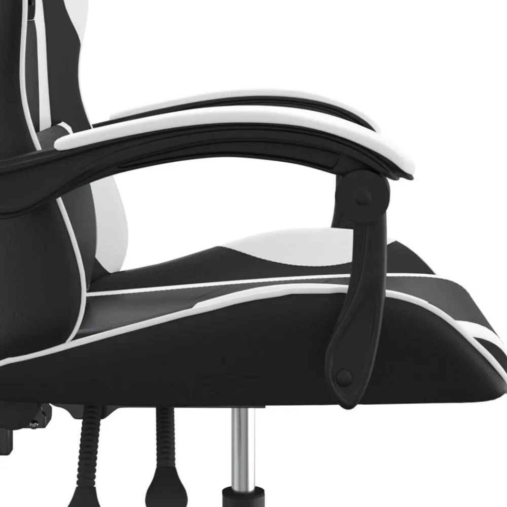 vidaXL Sillas-Silla gaming giratoria cuero sintético