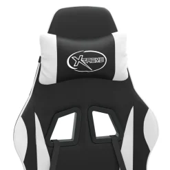 vidaXL Sillas-Silla gaming giratoria cuero sintético