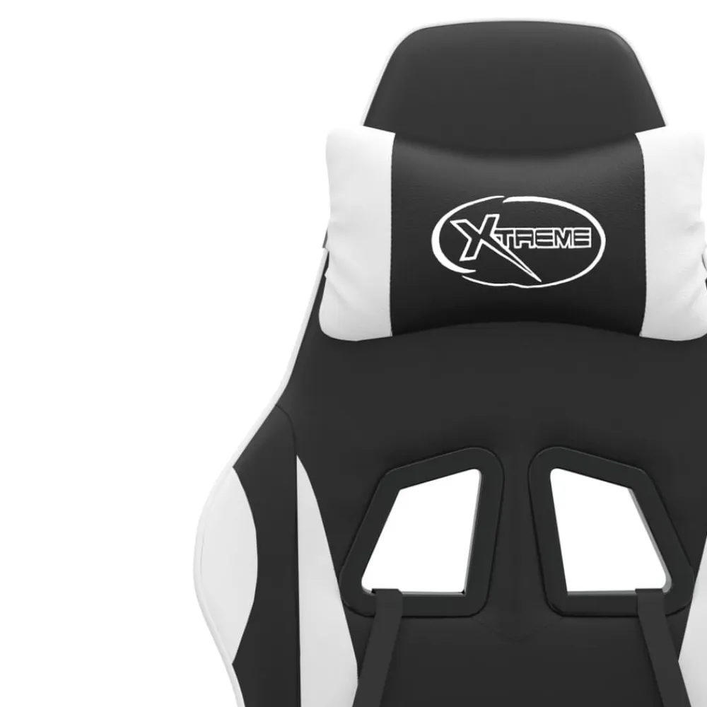 vidaXL Sillas-Silla gaming giratoria cuero sintético