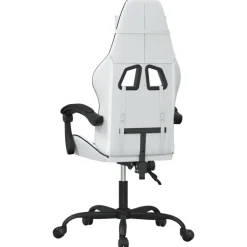vidaXL Sillas-Silla gaming giratoria cuero sintético