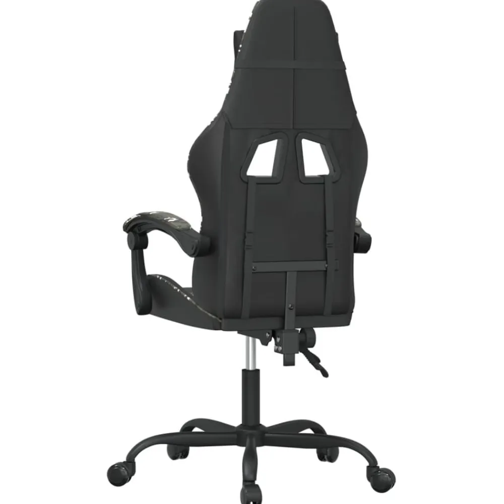 vidaXL Sillas-Silla gaming giratoria cuero sintético